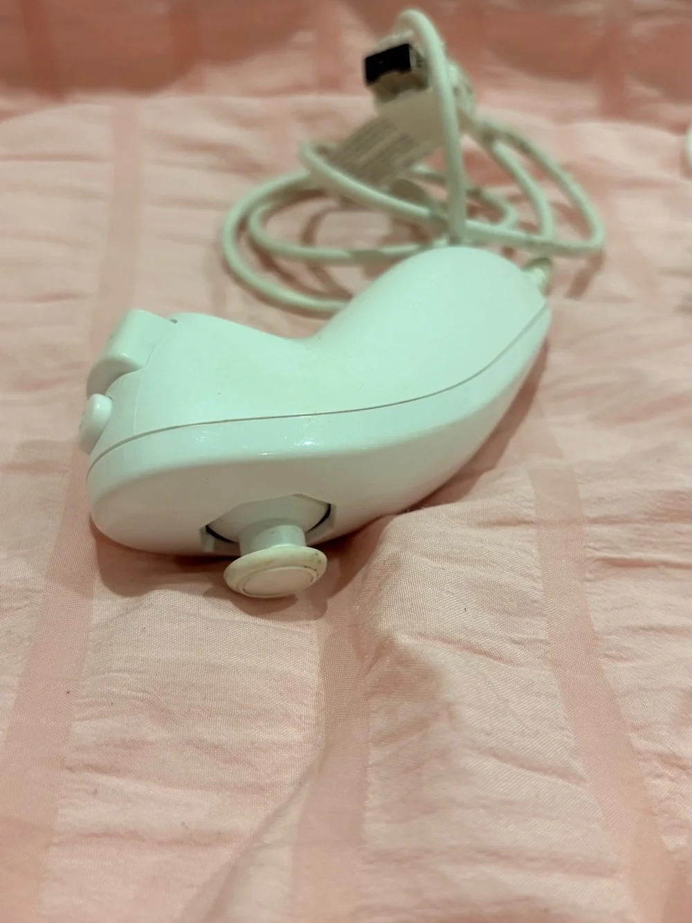 White Wired Controller Pair - White Analog Joysticks